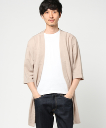 WEGO | WEGO/スラブノーカラーロング7分袖カーディガン(カーディガン/ボレロ)