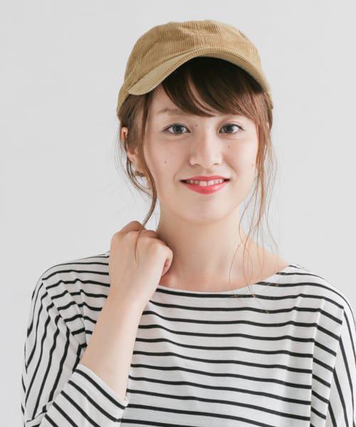 URBAN RESEARCH Sonny Label（アーバンリサーチサニーレーベル）の「NEWHATTAN　CAP CORDUROY（キャップ・レディース・ブラウン/ピンク/マスタード/ネイビー/ベージュ/ダークブラウン・ONE）」の8枚目の写真