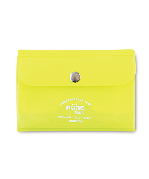 Nahe（ネーエ）の「nahe ネーエ カードケース 定期 名刺入れ ネオン クリア 三つ折り（カードケース・レディース・ブルー/イエロー/オレンジ/ピンク/ライトグリーン・FREE）」の19枚目の写真