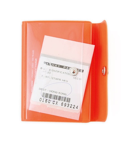 Nahe（ネーエ）の「nahe ネーエ カードケース 定期 名刺入れ ネオン クリア 三つ折り（カードケース・レディース・ブルー/イエロー/オレンジ/ピンク/ライトグリーン・FREE）」の8枚目の写真