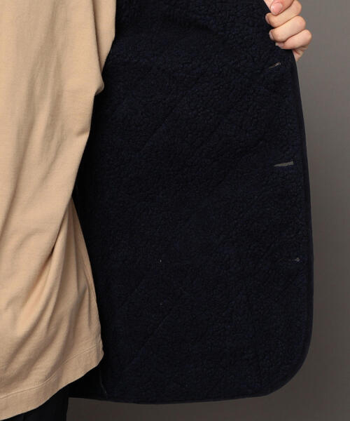 Traditional Weatherwear（トラディショナルウェザーウェア）の「【別注】 ＜TRADITIONAL WEATHERWEAR＞ QLT WAVERLY BOA BYSP/アウター ◆（ステンカラーコート・メンズ・ブラック/ベージュ/ネイビー・38/40/36）」の8枚目の写真