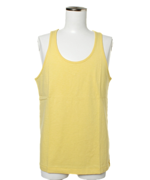 WEGO（ウィゴー）の「スラブ天竺タンクトップ（タンクトップ・メンズ・ホワイト/ブラック/ネイビー/ライトイエロー/レッド・SMALL/MEDIUM/LARGE）」の4枚目の写真