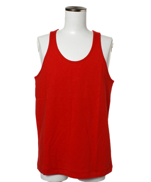 WEGO（ウィゴー）の「スラブ天竺タンクトップ（タンクトップ・メンズ・ホワイト/ブラック/ネイビー/ライトイエロー/レッド・SMALL/MEDIUM/LARGE）」の5枚目の写真