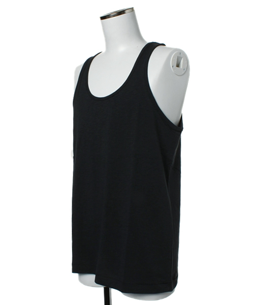 WEGO（ウィゴー）の「スラブ天竺タンクトップ（タンクトップ・メンズ・ホワイト/ブラック/ネイビー/ライトイエロー/レッド・SMALL/MEDIUM/LARGE）」の6枚目の写真