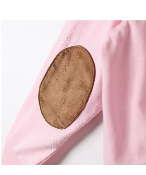 BRANSHES（ブランシェス）の「エルボパッチフード付き長袖Tシャツ（パーカー・キッズ・ピンク/ブルー・80ｃｍ/110cm/140cm/90cm/120cm/130cm/100cm/150cm）」の12枚目の写真