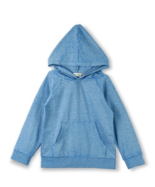 BRANSHES（ブランシェス）の「エルボパッチフード付き長袖Tシャツ（パーカー・キッズ・ピンク/ブルー・80ｃｍ/110cm/140cm/90cm/120cm/130cm/100cm/150cm）」の3枚目の写真