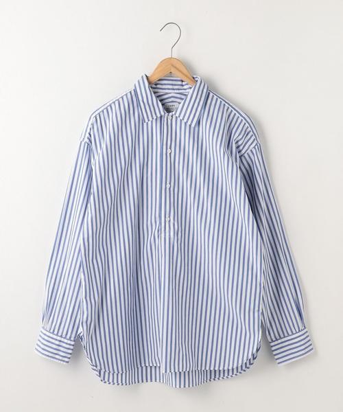 coen（コーエン）の「ストライププルオーバーシャツ（シャツ/ブラウス・メンズ・ケリー/コバルトブルー・LARGE/MEDIUM/SMALL）」の11枚目の写真