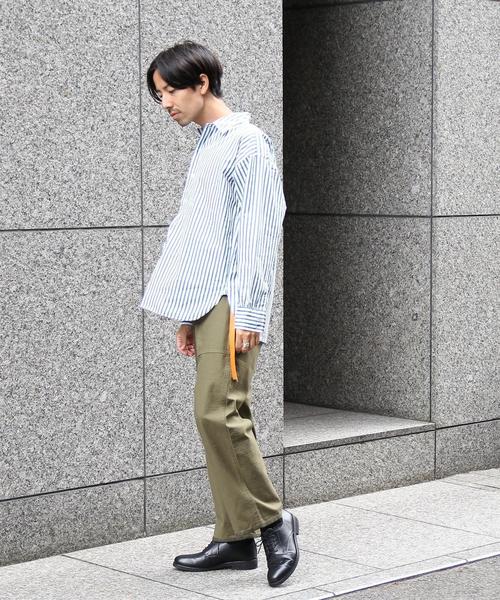 coen（コーエン）の「ストライププルオーバーシャツ（シャツ/ブラウス・メンズ・ケリー/コバルトブルー・LARGE/MEDIUM/SMALL）」の15枚目の写真