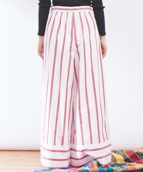 Abahouse Devinette（ドゥヴィネット）の「ストライプギャザーパンツ（その他パンツ・レディース・レッド/サックスブルー・38/36）」の13枚目の写真