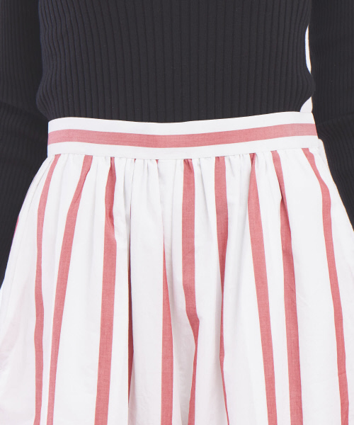 Abahouse Devinette（ドゥヴィネット）の「ストライプギャザーパンツ（その他パンツ・レディース・レッド/サックスブルー・38/36）」の12枚目の写真