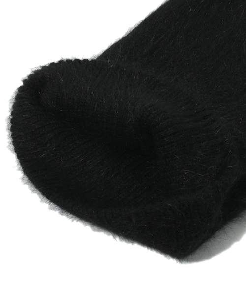 mystic（ミスティック）の「ﾓﾍﾔﾆｯﾄ帽（ニットキャップ/ビーニー・レディース・ピンク/ブルー/ブラック/ボルドー・ﾌﾘ-）」の5枚目の写真