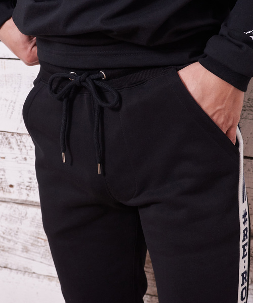 #Re:room（リルーム）の「サイドラインリブスウェットスリムパンツ（その他パンツ・メンズ・グレー/ネイビー/ブラック/イエロー・MEDIUM/LARGE/SMALL）」の20枚目の写真