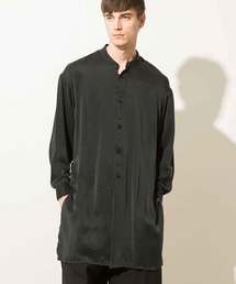 ETHOSENS | 【ETHOSENS】ノーカラーロングシャツ(シャツ/ブラウス)