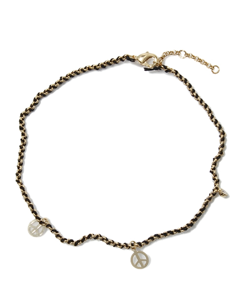 ROSE BUD(ローズバッド)の「(AIM)BN0001 ANKLET(アンクレット・レディース・ブラック/ミント・ONE SIZE)」の1枚目の写真