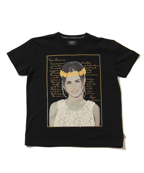 glamb(グラム)の「Susanna CS / スザンナTシャツ(Tシャツ/カットソー・メンズ・ホワイト/ブラック・3/4/0/1/2)」の2枚目の写真
