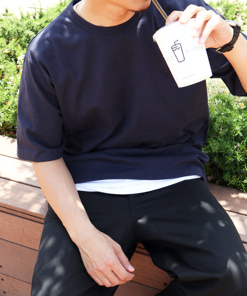 Champion（チャンピオン）の「【 Champion / チャンピオン 】 HERITAGE TEE/◆7オンス◆へヴィーウェイト無地Tシャツ（Tシャツ/カットソー・メンズ・ブルー/ホワイト/ブラック/グレー/レッド/ライトブルー/ネイビー・M/XL/S/L）」の6枚目の写真