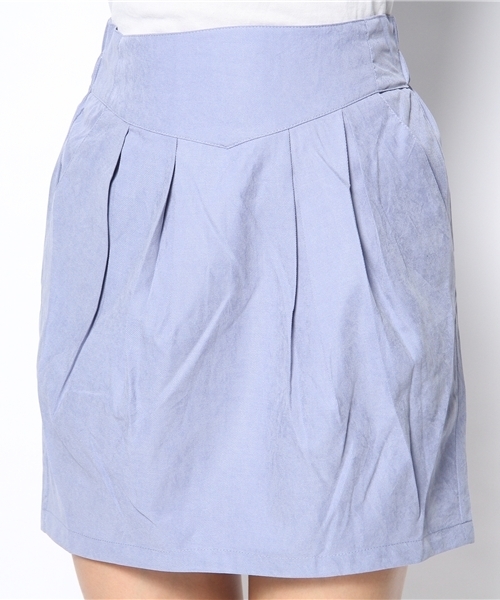mystic(ミスティック)の「【mystic】 タックタイトSK(スカート・レディース・オフホワイト/ピンク/ネイビー/ブラック/ブルー・1/2)」の6枚目の写真