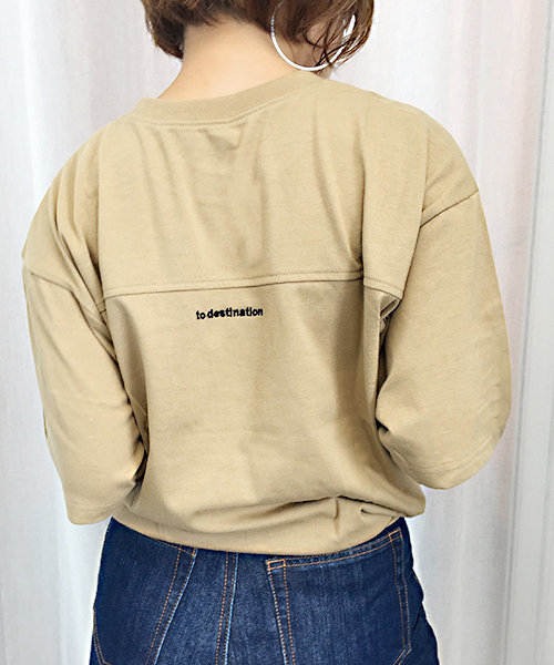 apres jour（アプレジュール）の「刺繍ロゴポケットTシャツ【ZOZOTOWN限定アイテム】（Tシャツ/カットソー・レディース・ベージュ/ブラック/モカ/オフホワイト・フリー）」の13枚目の写真
