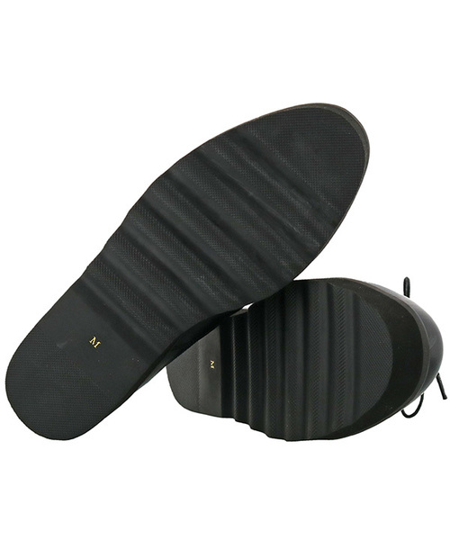 あしながおじさん（アシナガオジサン）の「〈あしながおじさん〉　厚底レースアップシューズ　7301367（レインシューズ・レディース・クリアブラック/ブラック・M/LL/S/L）」の6枚目の写真