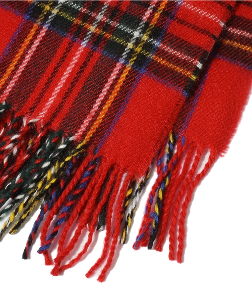 B:MING by BEAMS(ビーミングバイビームス)の「□ビーミング by ビームス / 大判フリンジストール(ストール/ショール・レディース・ベージュ/レッド/グリーン/ネイビー・ONE SIZE)」の5枚目の写真