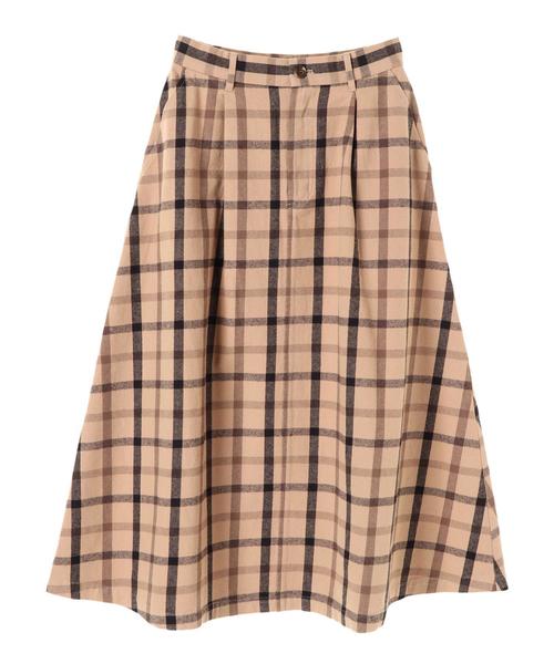 AMERICAN HOLIC(アメリカンホリック)の「・ツイル起毛ロングフレアスカート(スカート・レディース・ネイビー/ブラック系その他3/ベージュ系その他4/ドット/その他8/ベージュ・L/M)」の7枚目の写真