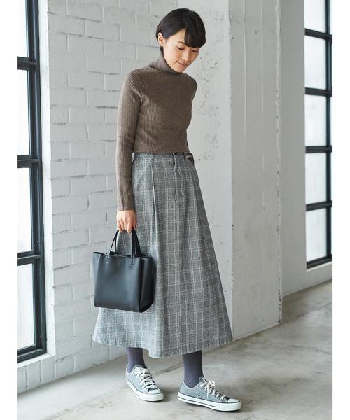 AMERICAN HOLIC(アメリカンホリック)の「・ツイル起毛ロングフレアスカート(スカート・レディース・ネイビー/ブラック系その他3/ベージュ系その他4/ドット/その他8/ベージュ・L/M)」の22枚目の写真