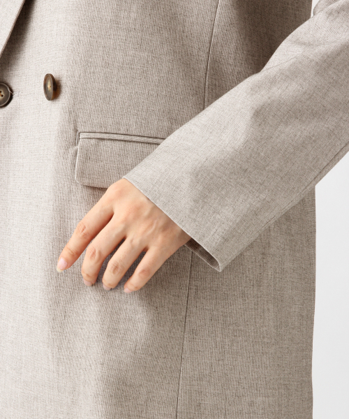 A part by(アパートバイ)の「PORyLiダブルジャケット 825146(テーラードジャケット・レディース・ベージュ/グレー/カーキ・FREE)」の16枚目の写真