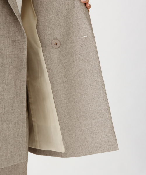 A part by(アパートバイ)の「PORyLiダブルジャケット 825146(テーラードジャケット・レディース・ベージュ/グレー/カーキ・FREE)」の20枚目の写真