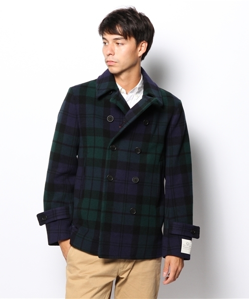 UNITED ARROWS（ユナイテッドアローズ）の「□UAS メルトン ショート ピーコート ◇（ピーコート・メンズ・オリーブ/ネイビー/ブラック・X-SMALL/SMALL/MEDIUM/LARGE/X-LARGE）」の2枚目の写真