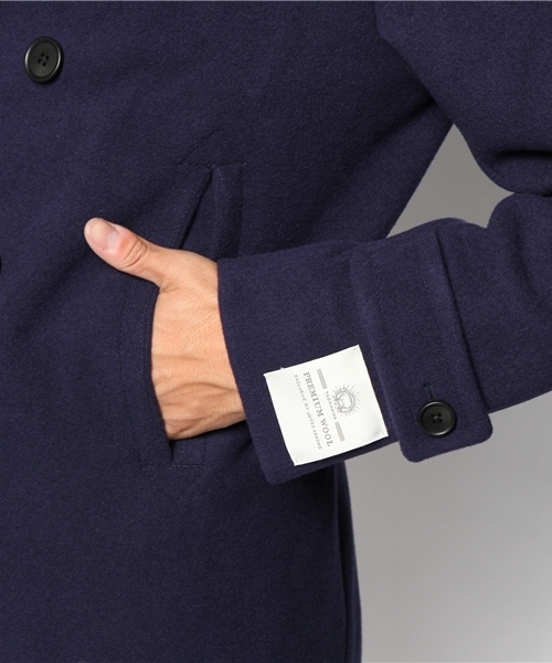 UNITED ARROWS（ユナイテッドアローズ）の「□UAS メルトン ショート ピーコート ◇（ピーコート・メンズ・オリーブ/ネイビー/ブラック・X-SMALL/SMALL/MEDIUM/LARGE/X-LARGE）」の9枚目の写真