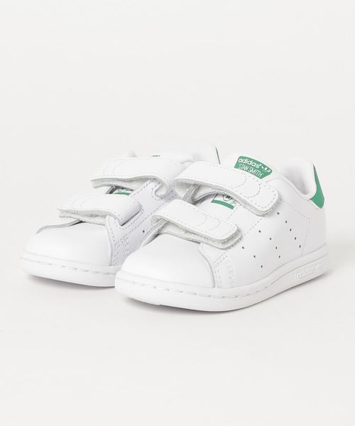 adidas Originals(アディダスオリジナルス)の「adidas Originals/アディダス オリジナルス STAN SMITH CF I/スタン スミス CF I(スニーカー・キッズ・ホワイト×グリーン・13cm/14cm/15cm/16cm)」の1枚目の写真