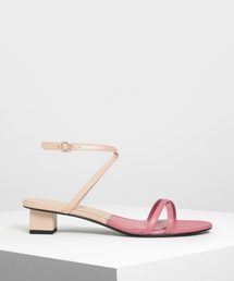 クリスクロス ミディサンダル / Criss Cross Midi Heel Sandals