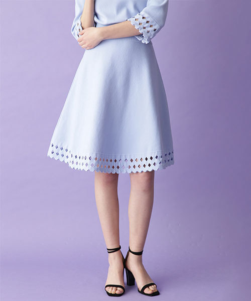 JILL STUART(ジルスチュアート)の「◆《Endy ROBE》ユマニットスカート(スカート・レディース・ブラック/ブルー・0/2)」の2枚目の写真