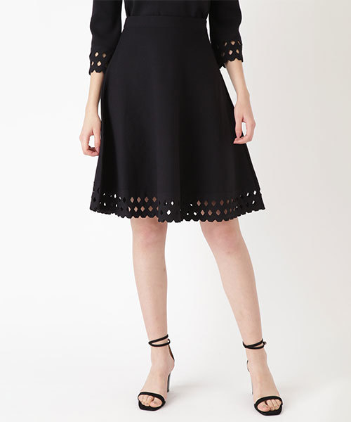 JILL STUART(ジルスチュアート)の「◆《Endy ROBE》ユマニットスカート(スカート・レディース・ブラック/ブルー・0/2)」の1枚目の写真