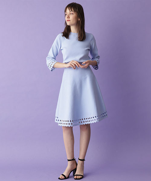 JILL STUART(ジルスチュアート)の「◆《Endy ROBE》ユマニットスカート(スカート・レディース・ブラック/ブルー・0/2)」の10枚目の写真