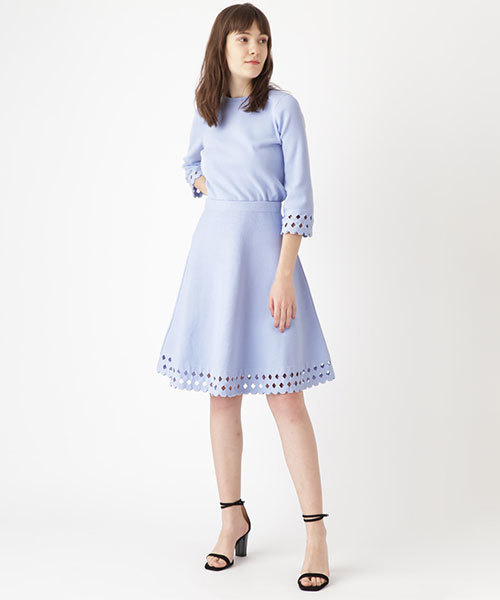 JILL STUART(ジルスチュアート)の「◆《Endy ROBE》ユマニットスカート(スカート・レディース・ブラック/ブルー・0/2)」の5枚目の写真