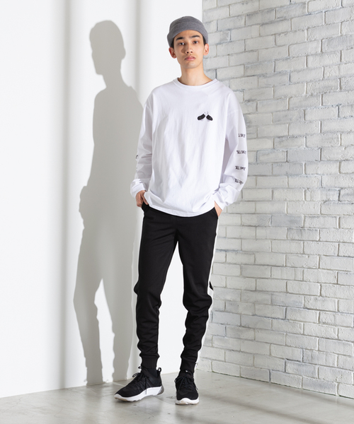 WEGO(ウィゴー)の「WEGO/ラインジョガーストレッチスキニーパンツ(その他パンツ・メンズ・ブラック・LARGE/X-SMALL/SMALL/MEDIUM)」の5枚目の写真