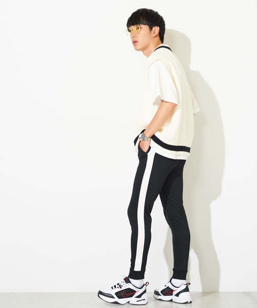 WEGO(ウィゴー)の「WEGO/ラインジョガーストレッチスキニーパンツ(その他パンツ・メンズ・ブラック・LARGE/X-SMALL/SMALL/MEDIUM)」の14枚目の写真