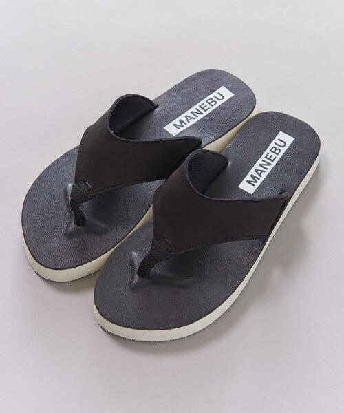 MANEBU(マネブ)の「【別注】 <MANEBU> NUBUK HANAO SANDAL/サンダル(サンダル・メンズ・ブラック・42/43/41)」の6枚目の写真