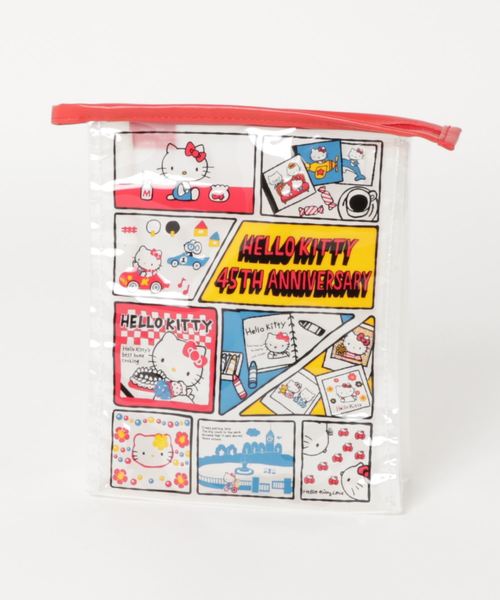 サンリオ ハローキティ 45周年商品 ビニールポーチl ポーチ Sanrio サンリオ のファッション通販 Zozotown