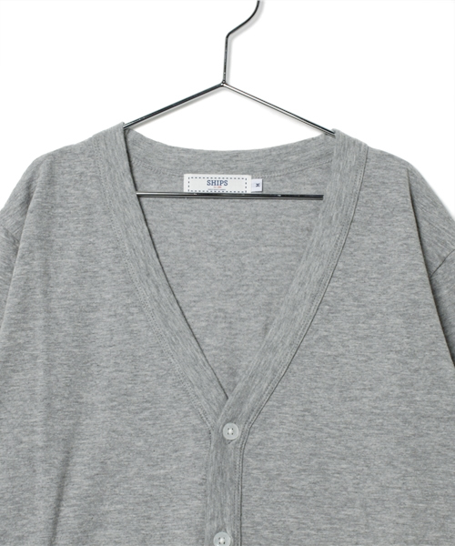 SHIPS(シップス)の「SHIPS KIDS:天竺 カラー カーディガン(junior)(カーディガン/ボレロ・キッズ・グレー/レッド/ブルー・S size/M size)」の4枚目の写真