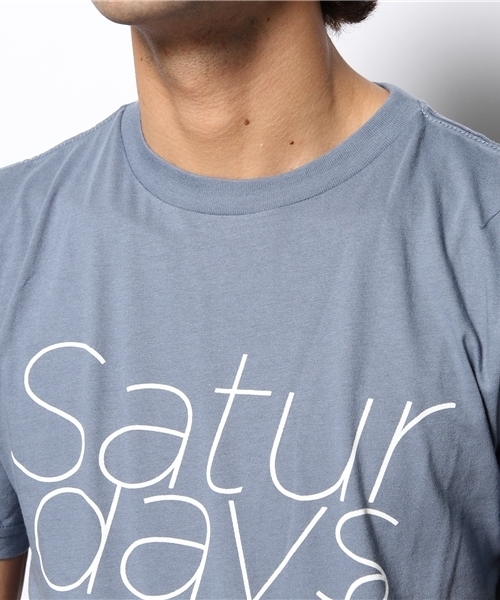 Saturdays NYC（サタデーズ ニューヨークシティ ）の「○SATURDAYS SURF NYC / ON TOP OF EACH OTHER（Tシャツ/カットソー・メンズ・ホワイト/ブルー系その他/イエロー・LARGE/X-SMALL/SMALL/MEDIUM）」の7枚目の写真