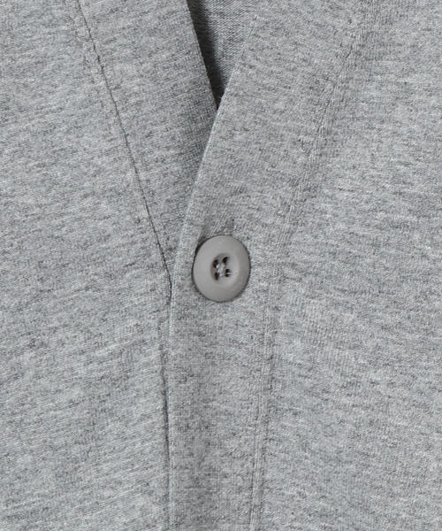 coen（コーエン）の「USAコットンカットソーワンボタンカーディガン（カーディガン/ボレロ・メンズ・グレー/ブラウン・X-LARGE/LARGE/MEDIUM/SMALL）」の5枚目の写真