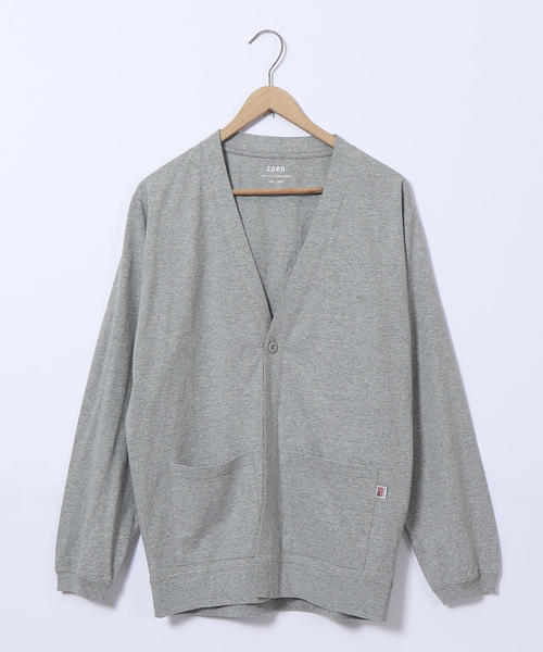 coen（コーエン）の「USAコットンカットソーワンボタンカーディガン（カーディガン/ボレロ・メンズ・グレー/ブラウン・X-LARGE/LARGE/MEDIUM/SMALL）」の19枚目の写真