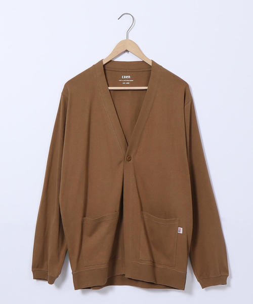 coen（コーエン）の「USAコットンカットソーワンボタンカーディガン（カーディガン/ボレロ・メンズ・グレー/ブラウン・X-LARGE/LARGE/MEDIUM/SMALL）」の18枚目の写真