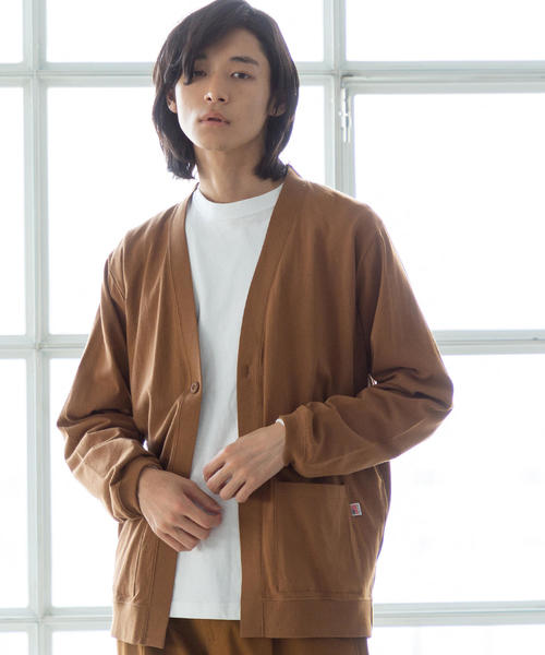 coen（コーエン）の「USAコットンカットソーワンボタンカーディガン（カーディガン/ボレロ・メンズ・グレー/ブラウン・X-LARGE/LARGE/MEDIUM/SMALL）」の14枚目の写真