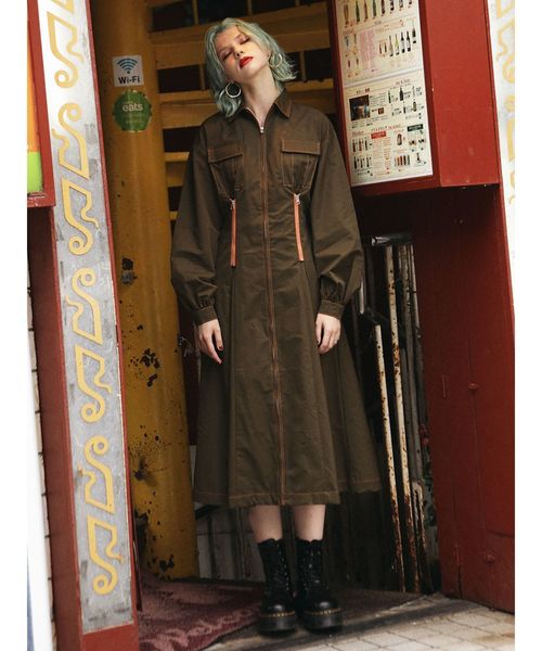 ジュエティ ワンピース jouetie カラーステッチワンピース（ブラック） -靴＆ファッション通販