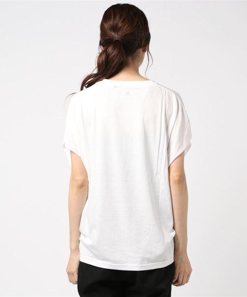 rovtski（ロフトスキー）の「COTTON MODAR PRINT NS BIG T（Tシャツ/カットソー・レディース・ホワイト/ブラック・FREE）」の3枚目の写真