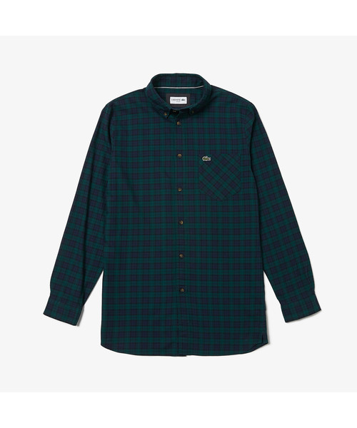 LACOSTE�i���R�X�e�j�́u�R�b�g���T�[�W�{�^���_�E���`�F�b�N�V���c�i�V���c/�u���E�X�j�v�b�l�C�r�[