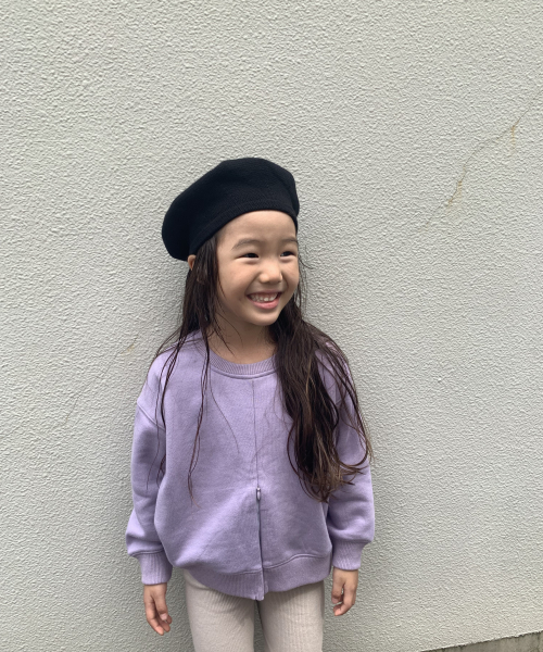 LOWRYS FARM（ローリーズファーム）の「ウラケクルーZIPプルオーバー　855557（スウェット・キッズ・アイボリー/ブラウン/パープル/ベージュ/ブラック/グリーン系その他・110/120/130/MEDIUM/LARGE/X-LARGE）」の6枚目の写真